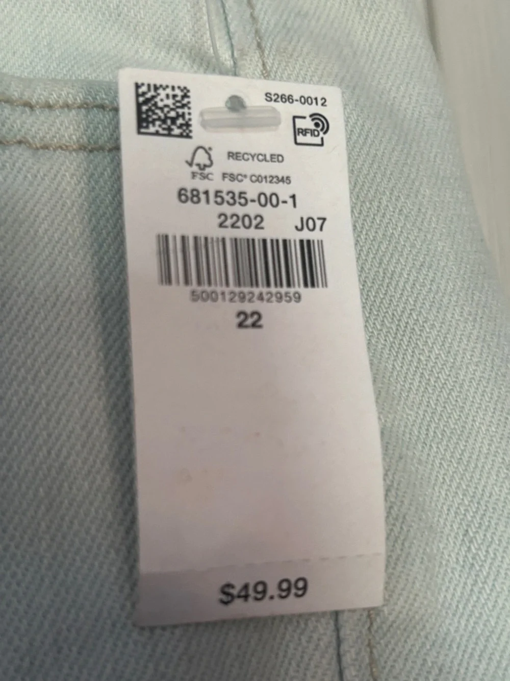 NWT Old Navy high rise baggy barrel leg ankle jeans size 22 - Picture 4 of 7